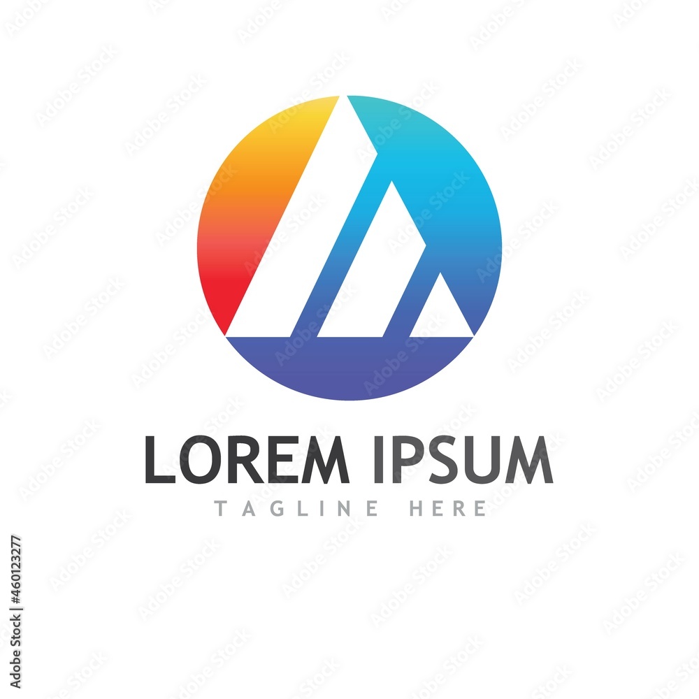 A Letter icon Template A Letter icon Template