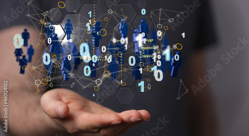 Fototapeta Naklejka Na Ścianę i Meble -  HR - Human resources management and recruitment concept