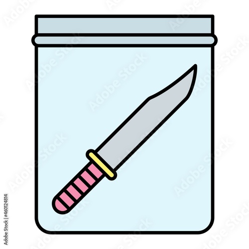  Vector Murder Knife Filled Outline Icon Design