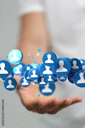 Telecommunication concept w...