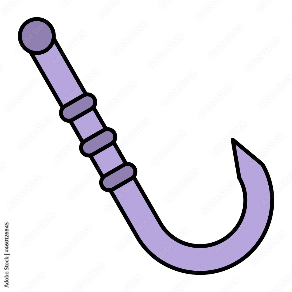 Vector Hook Filled Outline Icon Design Vector Hook Filled Outline Icon Design