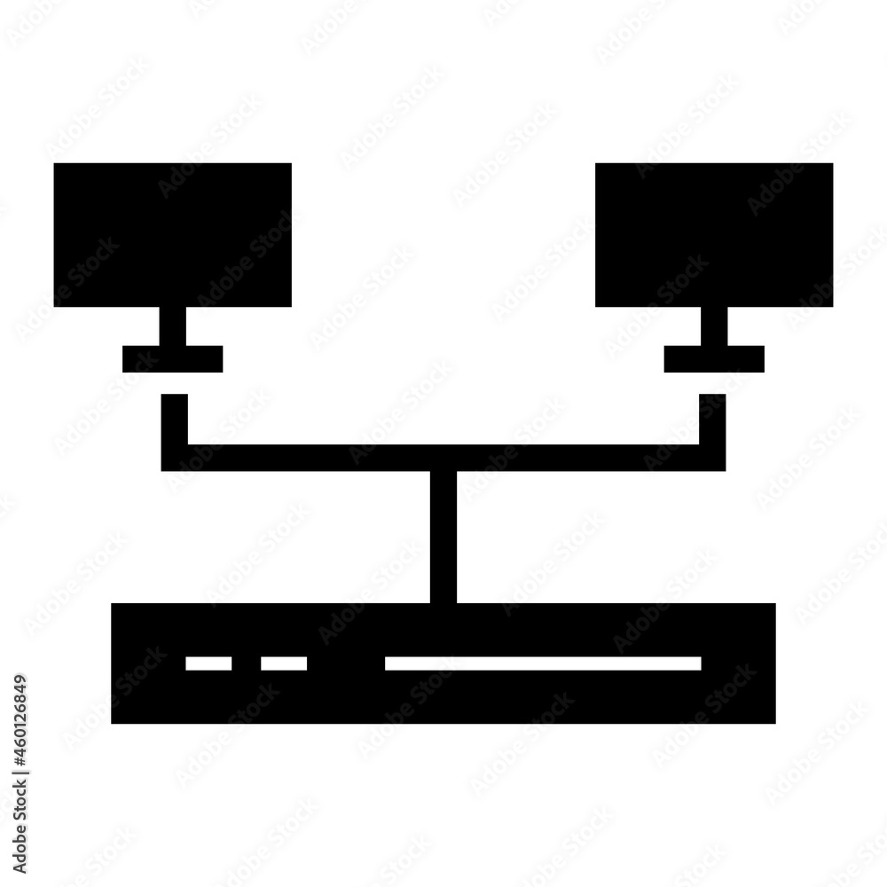 Vector Local Network Glyph Icon Design Vector Local Network Glyph Icon Design