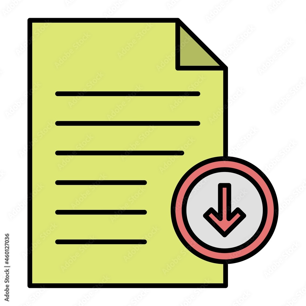 Vector Download Filled Outline Icon Design Vector Download Filled Outline Icon Design