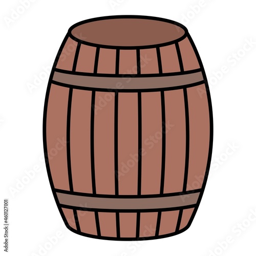 Vector Barrel Filled Outline Icon Design