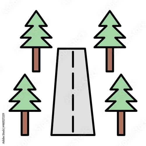  Vector Roadside Filled Outline Icon Design
