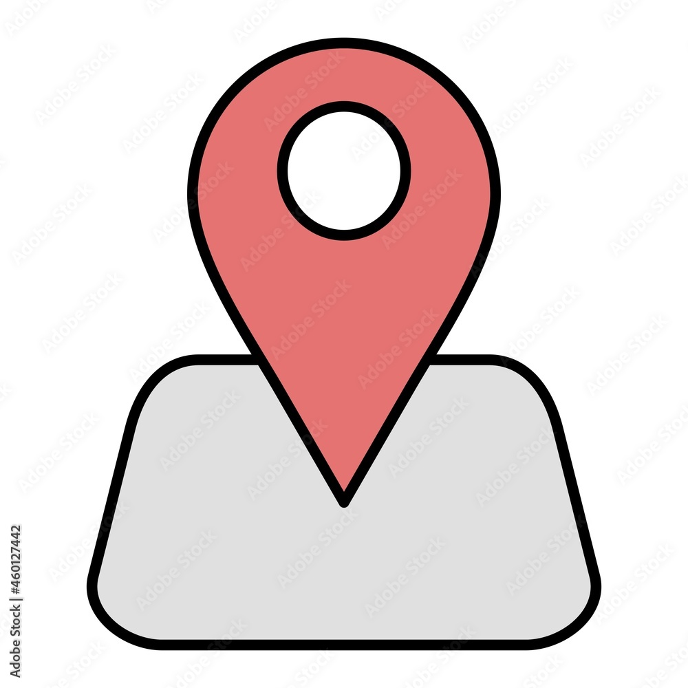 Vector Location Filled Outline Icon Design Vector Location Filled Outline Icon Design