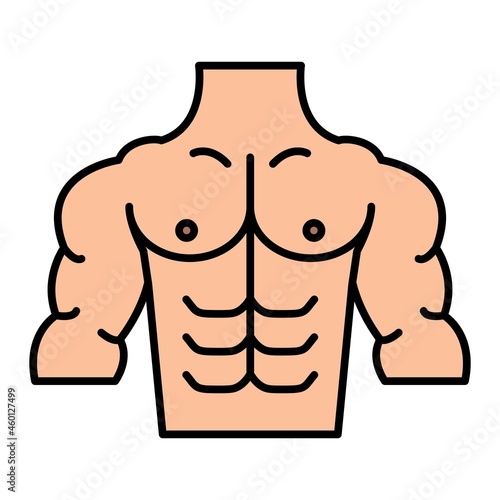 Vector Six Pack Filled Outline Icon Design