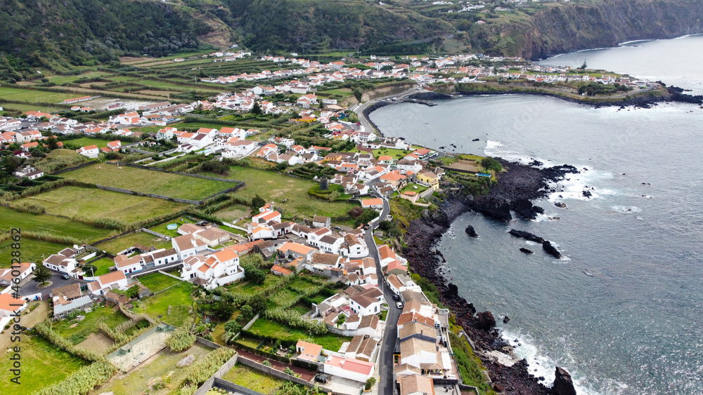 Mosteiros town in the Azores, Portugal, beautiful Sao Miguel island