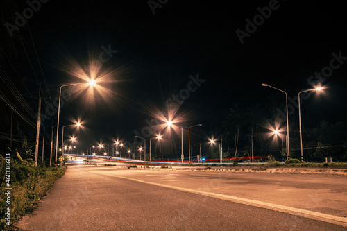 night traffic in the city