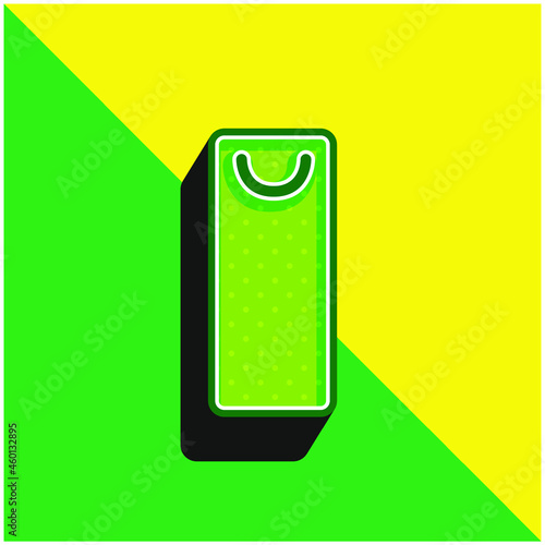 Bag Green and yellow modern 3d vector icon logo Free Download Bag Green and yellow modern 3d vector icon logo - GFXLoad