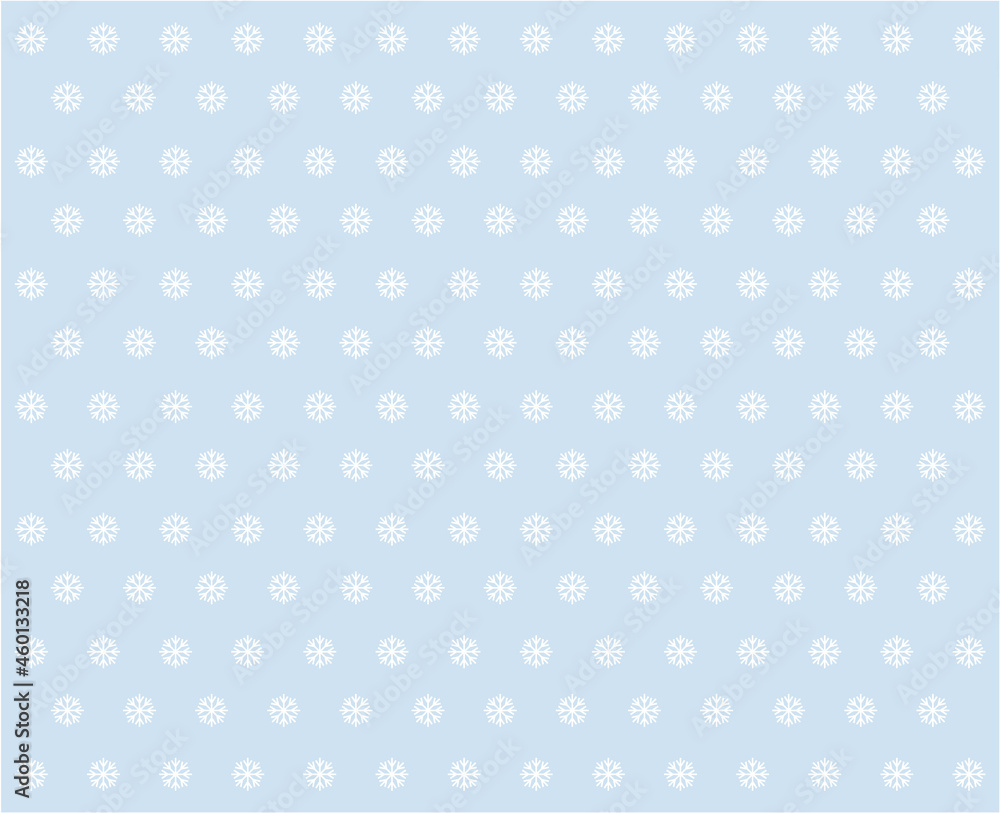 Christmas seamless pattern with white snowflakes on blue background, Christmas decor, design for Holidays decoration, wrapping paper, print, fabric or textile, Christmas card, vector illustration Christmas seamless pattern with white snowflakes on blue background, Christmas decor, design for Holidays decoration, wrapping paper, print, fabric or textile, Christmas card, vector illustration