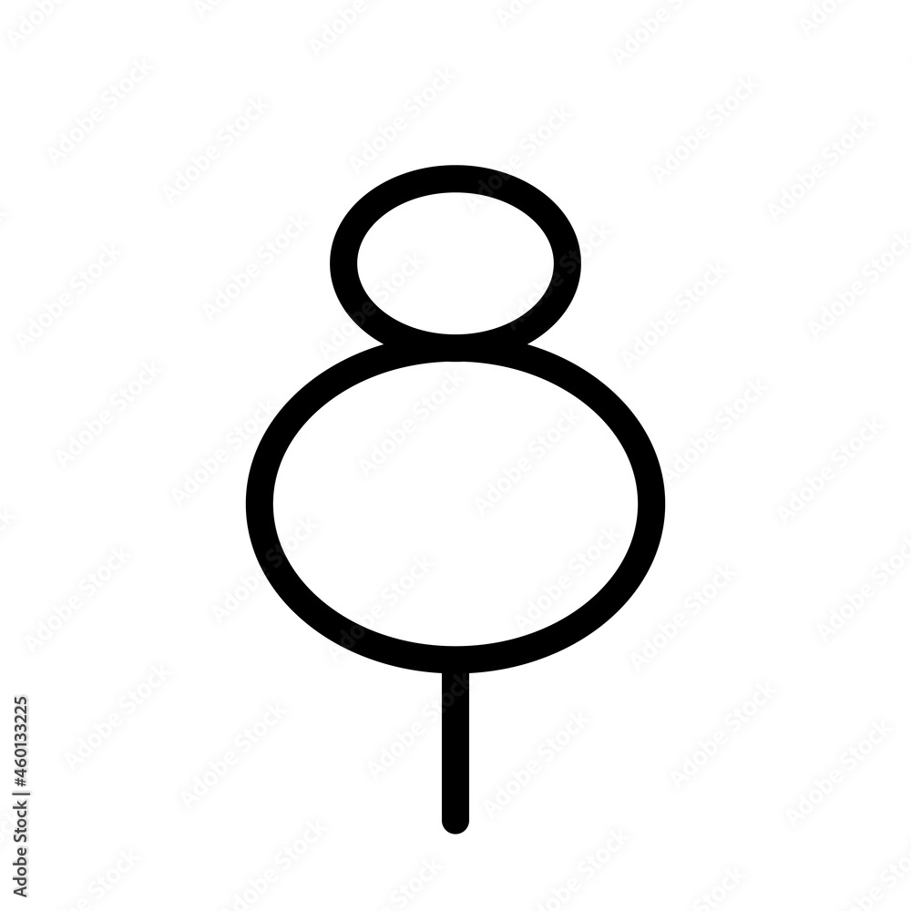 Black and white template tree icon. Vector symbol sign isolated on white background. Trees flat line icons set. Plants, landscape design. Business idea concept Black and white template tree icon. Vector symbol sign isolated on white background. Trees flat line icons set. Plants, landscape design. Business idea concept