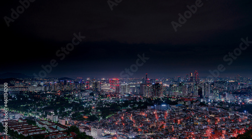 Canvas Print A night landscape at Seoul