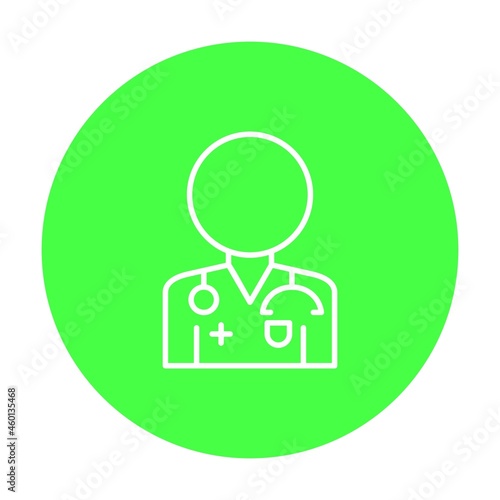 Docter Vector Line Multicolor Icon Design