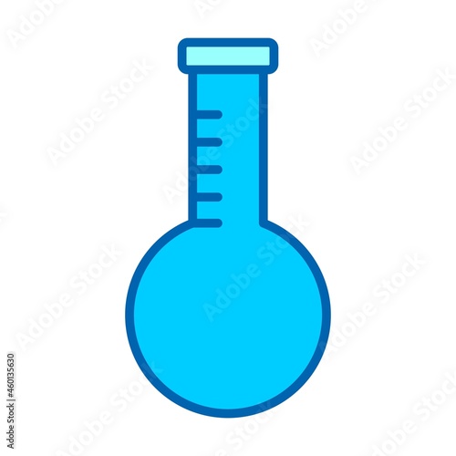 Drug glass Vector Line Bluetone Icon Design