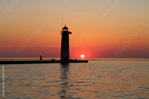 lighthouse at sunset © Christopher