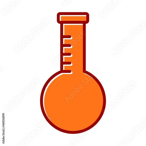 Drug glass Vector Line Filled Slipped Icon Design