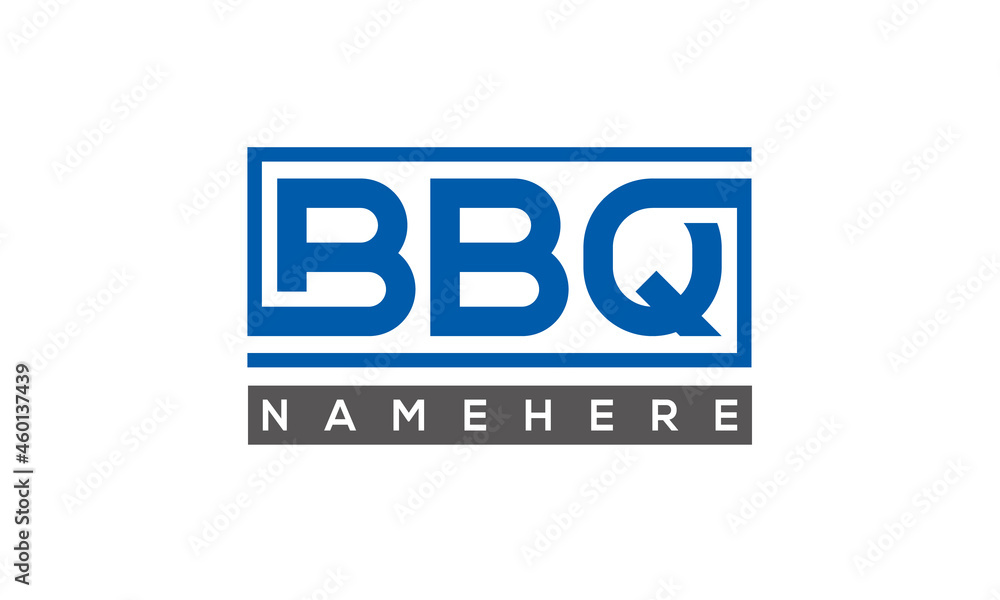 BBQ creative three letters logo BBQ creative three letters logo
