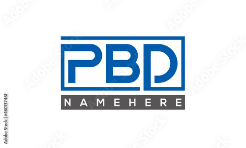 PBD creative three letters logo