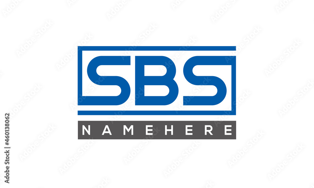 SBS creative three letters logo SBS creative three letters logo