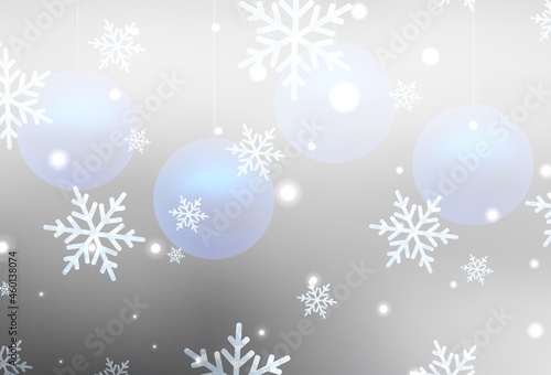 Light Gray vector pattern in Christmas style.