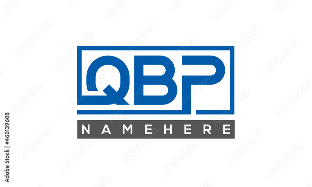 QBP creative three letters logo QBP creative three letters logo