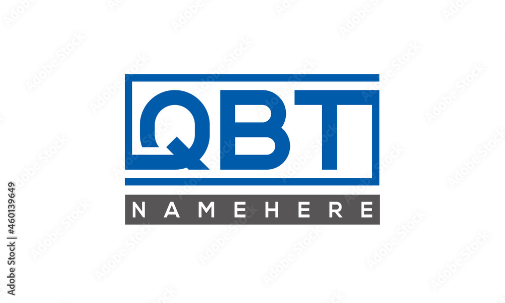 QBT creative three letters logo QBT creative three letters logo