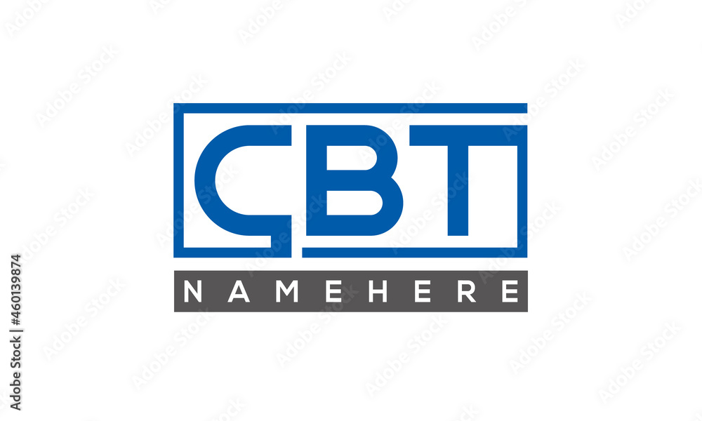 CBT creative three letters logo CBT creative three letters logo