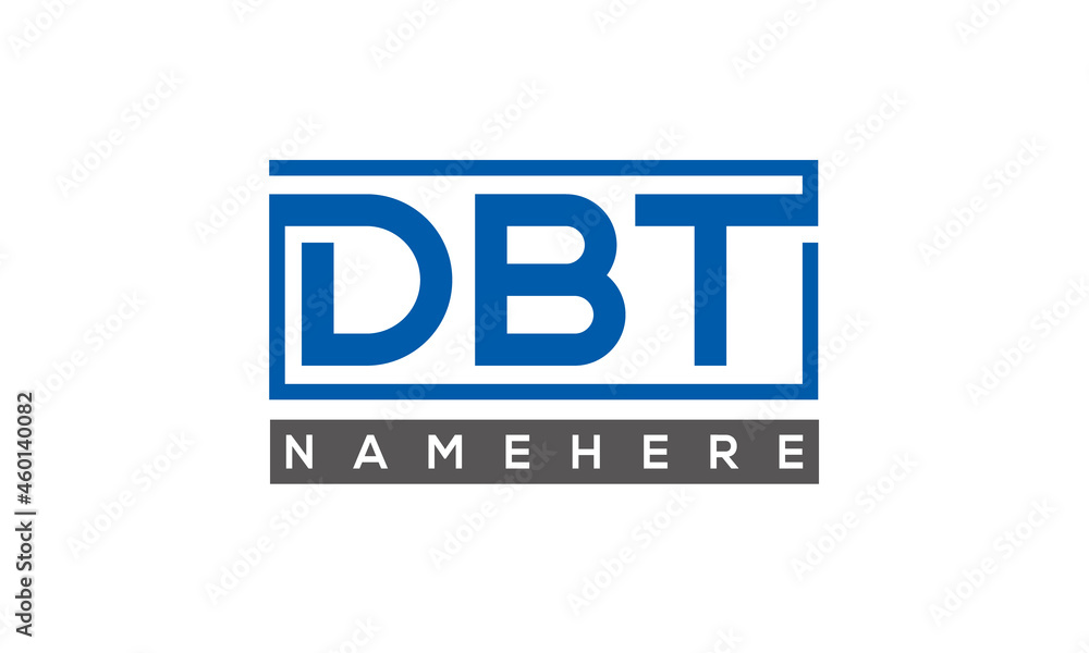 DBT creative three letters logo DBT creative three letters logo