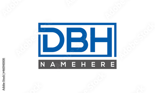 DBH creative three letters logo