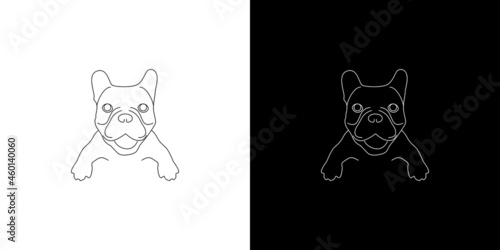 Simple and attractive bulldog illustration design © Rusly