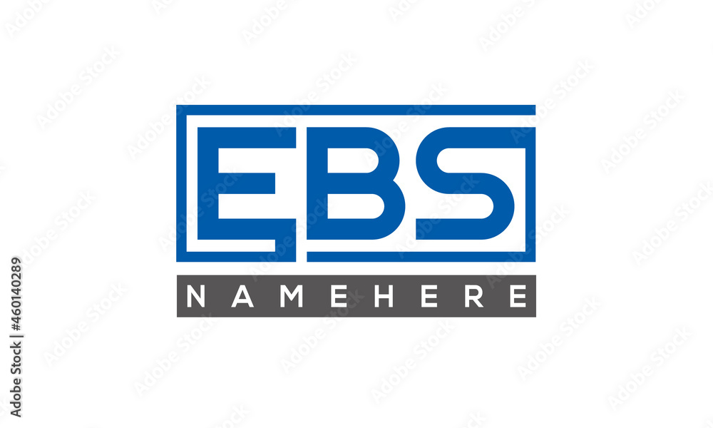 EBS creative three letters logo EBS creative three letters logo