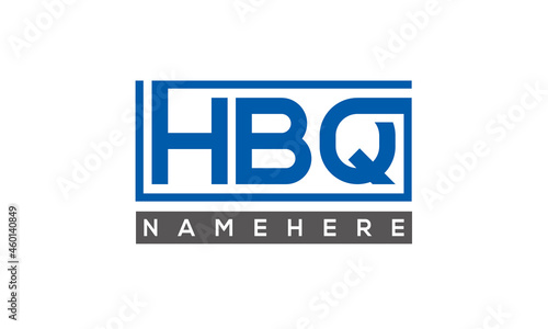 HBQ creative three letters logo 