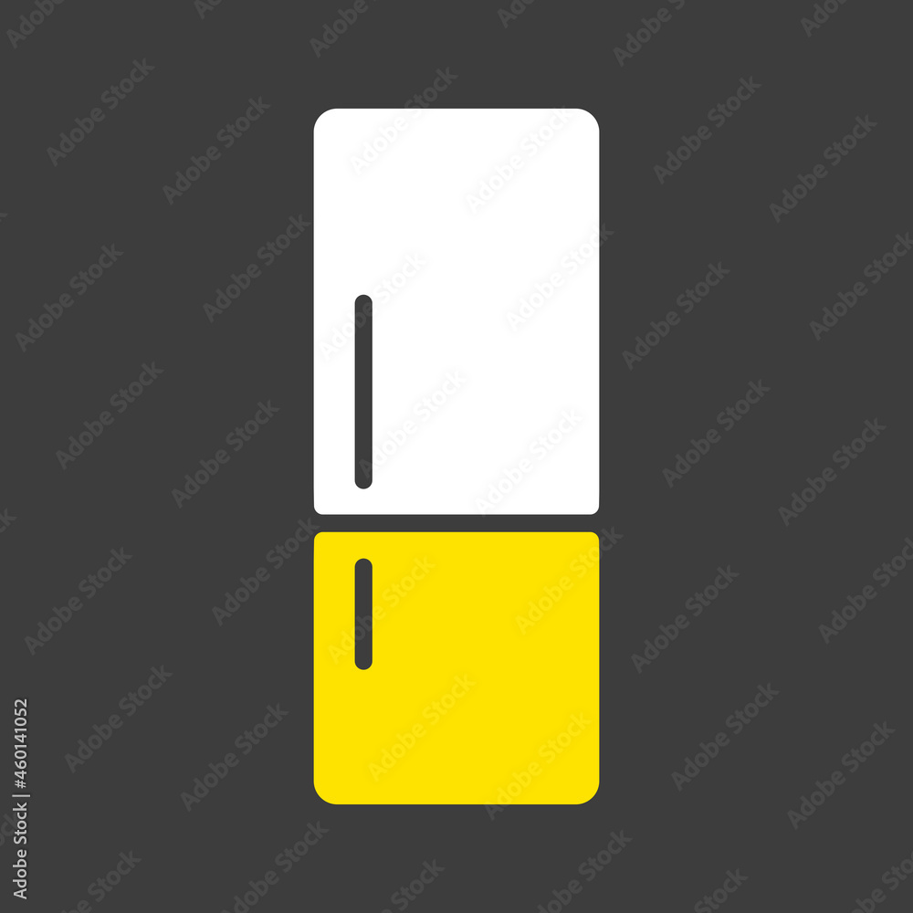 Refrigerator vector icon. Kitchen appliance Refrigerator vector icon. Kitchen appliance