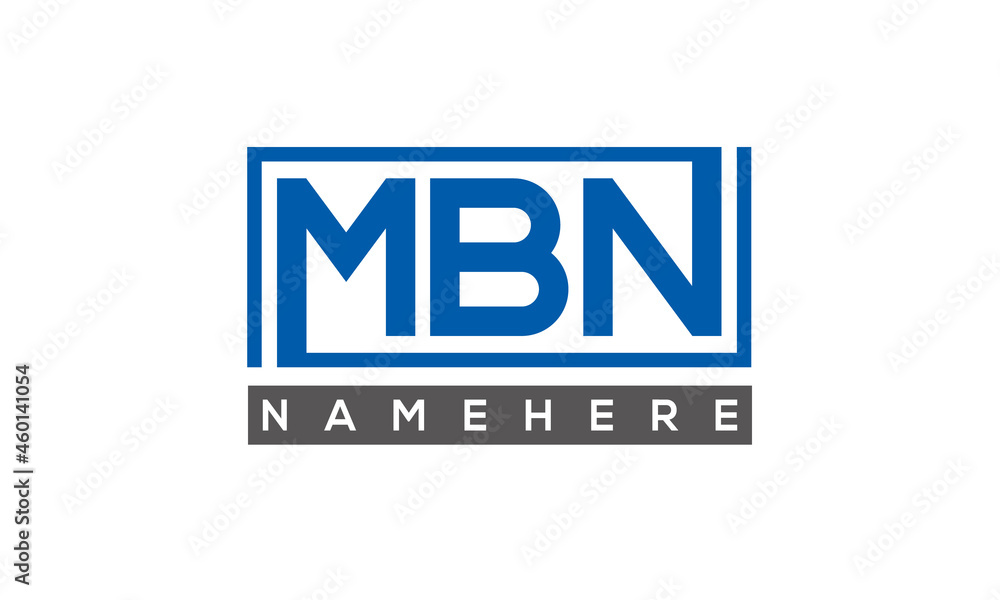 MBN creative three letters logo MBN creative three letters logo