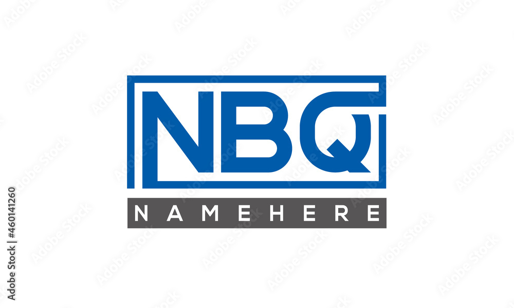 NBQ creative three letters logo NBQ creative three letters logo