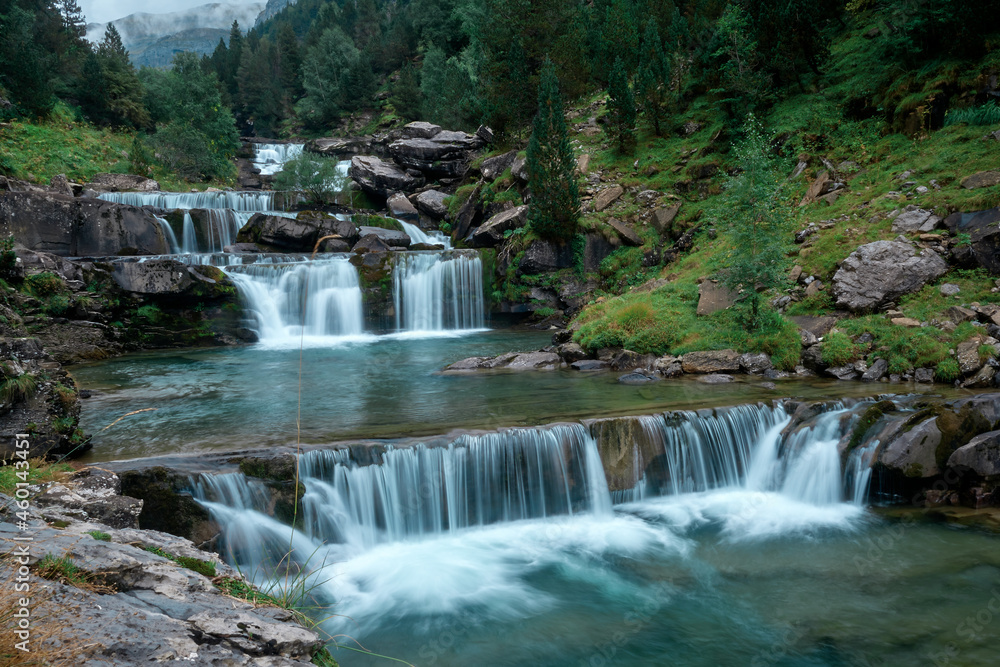 Fototapeta premium Gradas de Soaso in Ordesa y Monte Perdido National Park, Spanish Pyrenees, Spain