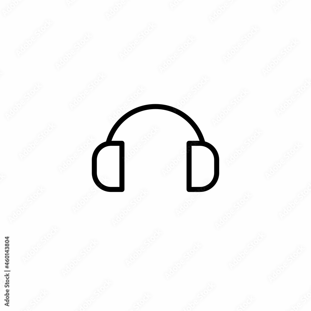 headphone icon. Vector illustration for graphic design, Web, UI, app headphone icon. Vector illustration for graphic design, Web, UI, app