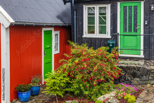 Faroe Islands-Stremoy-Tórshavn-Old Town and harbor photo