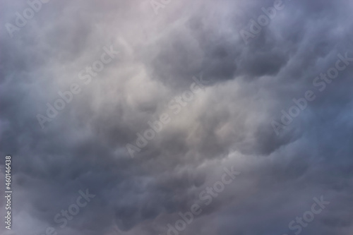 dark storm clouds close-up
