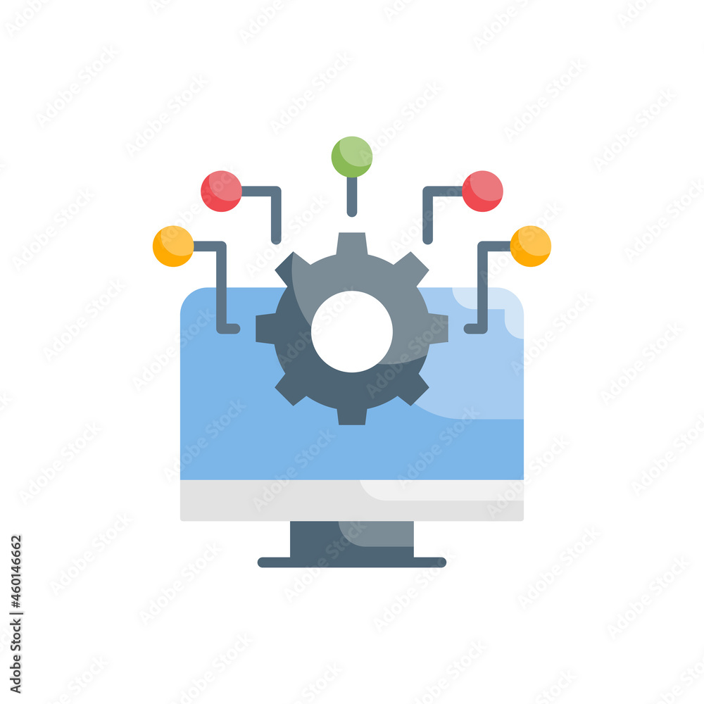 System Integration vector flat icon style illustration. EPS 10 file System Integration vector flat icon style illustration. EPS 10 file