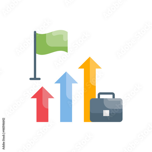 Career ways vector flat icon style illustration. EPS 10 file