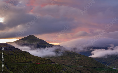 Faroe Islands-Stremoy-Sátan mountain photo