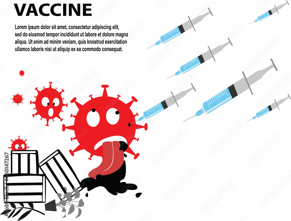 Obraz premium mass vaccine movement