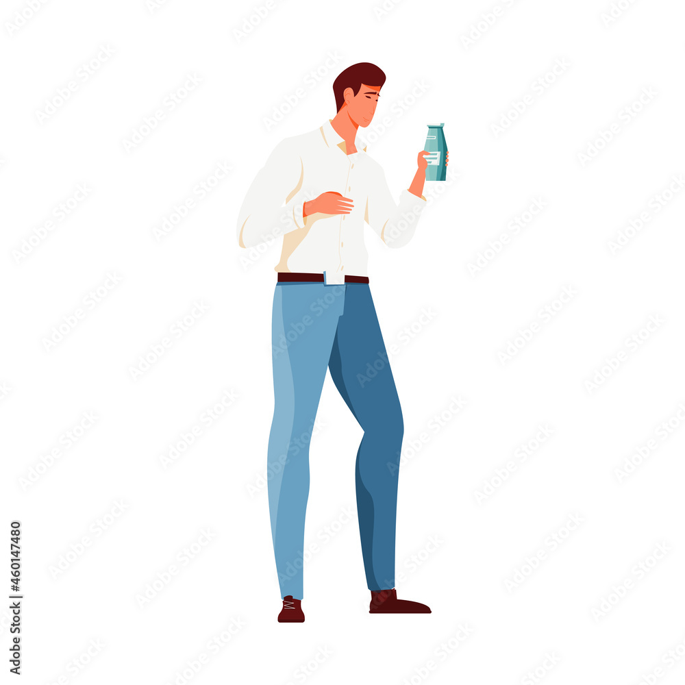 Man With Bottle Icon
