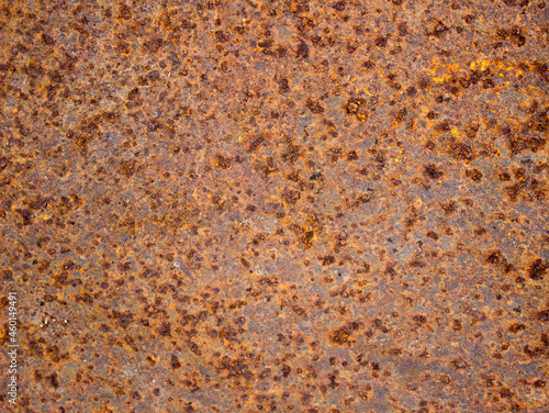 Rusty metal texture close up