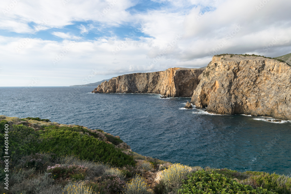 Fototapeta premium Cala Domestica - Cliff and Sea view