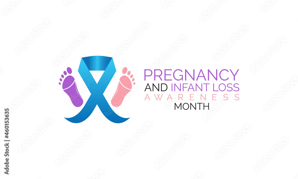 Pregnancy and infant loss awareness month occurs every october banner
