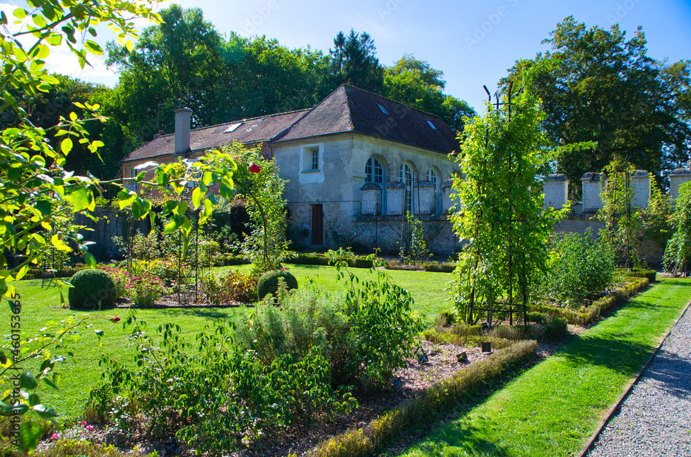 Obraz premium Abbay de Chaalis im Val d'Oise in Frankreich