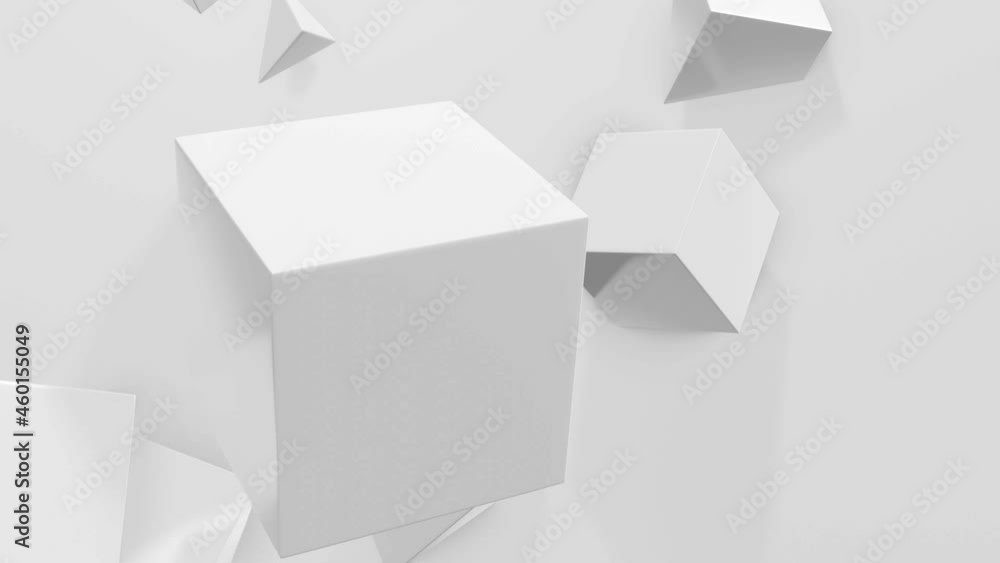 3D Animation mit Würfeln oder Boxen, die sich chaotisch bewegen - Loop 3D Animation mit Würfeln oder Boxen, die sich chaotisch bewegen - Loop